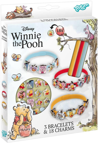 Groupe artisanal créatif totum winnie l'ourson 3 bracelets 18 charms