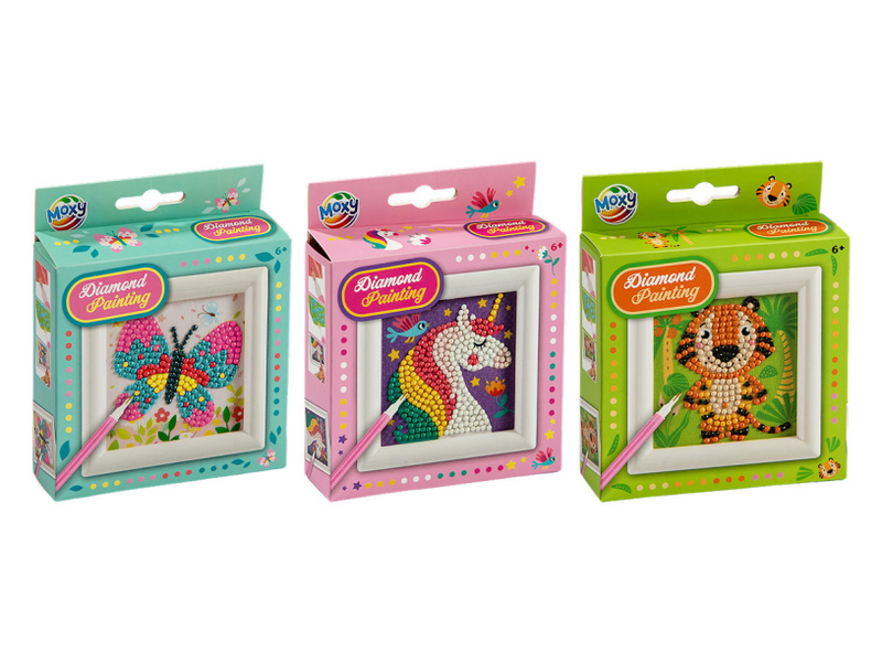 Peinture diamant Moxy avec cadre 9,5x9,5cm