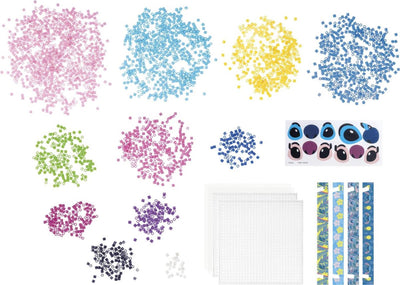 Set de perles thermocollantes Totum Disney Stitch Angel 2600 pièces avec 2 étagères - jouets créatifs pour filles et garçons à partir de 5 ans