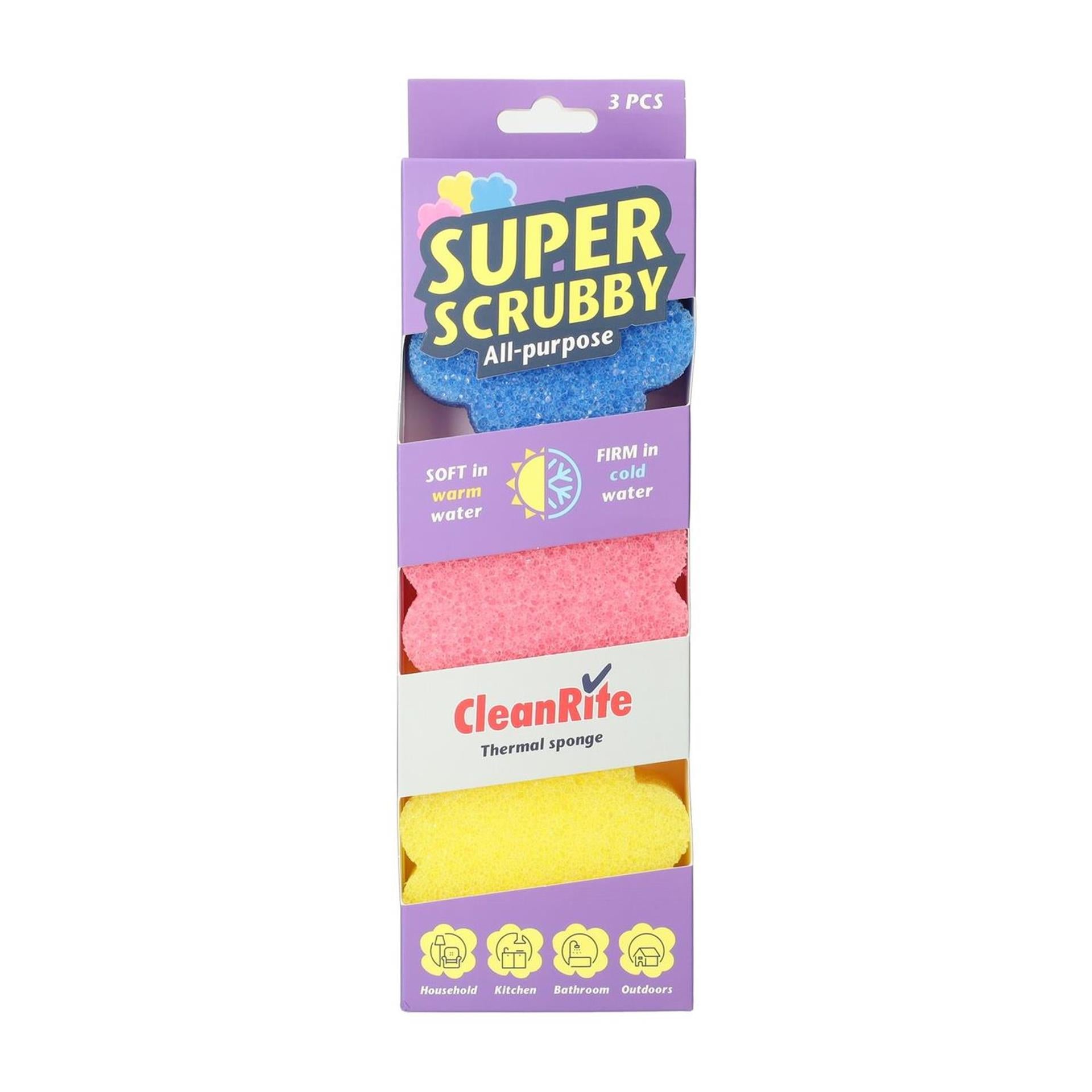 Cleanrite Cleanrite Scrub Scarge 3 pièces