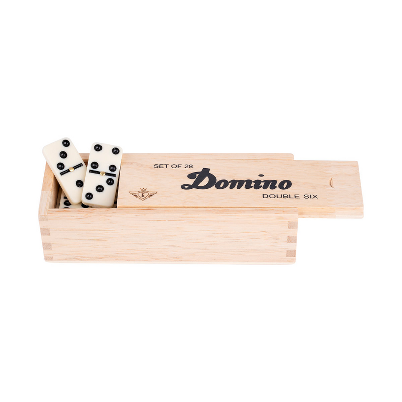 Domino de base en boîte en bois