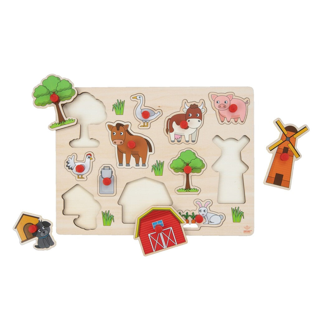 Noppen Puzzle Wood Farm, 12e.