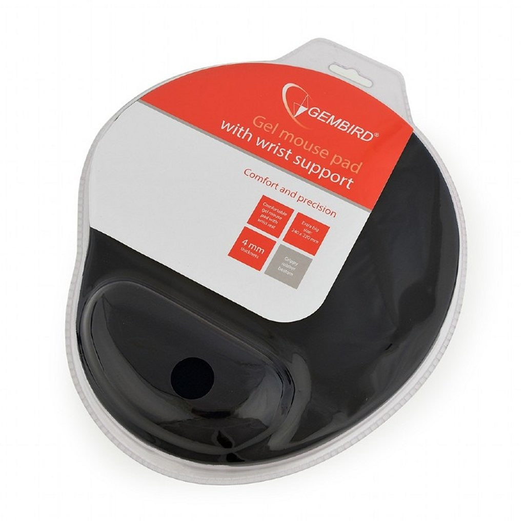 Gembird Gembird Mousat avec Gel Support de poignet noir