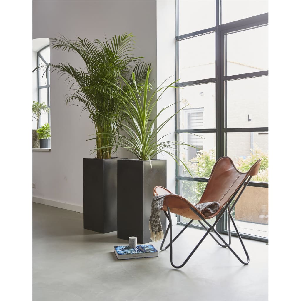 Capi Capi Planter Urban lisse rectangular 36x79 cm noir