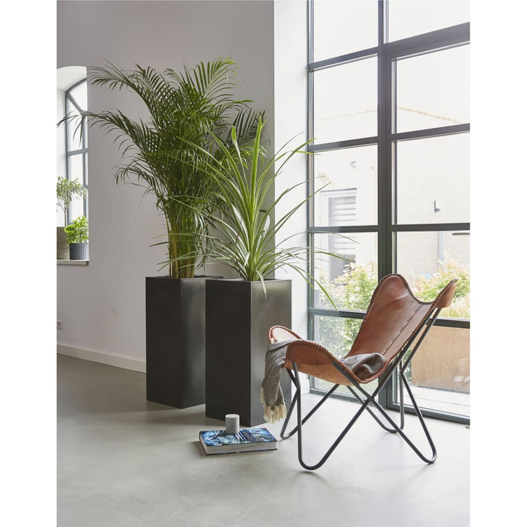 Capi Capi Planter Urban lisse rectangular 36x79 cm noir