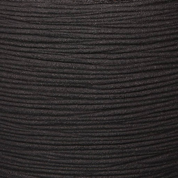 Capi Capi Flowerpot Nature Rib Elegant Low 36x47 cm Black Kblr782