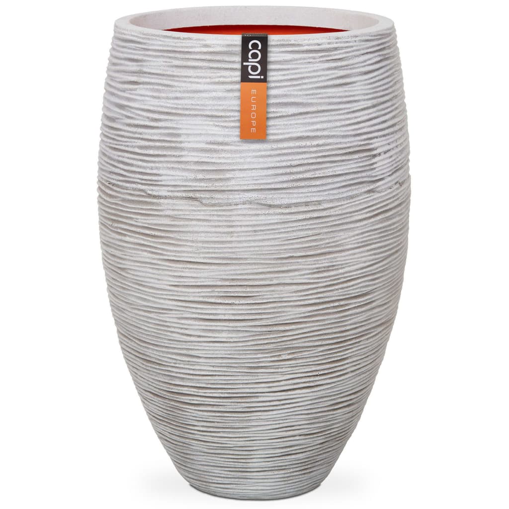 Capi Capi Flowerpot Nature Rib Elegant Deluxe 40x60 cm Ivory Color Kofi1131