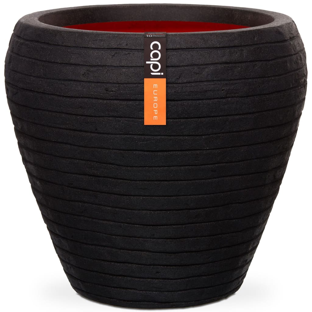 Capi Capi Flowerpot Nature Row Taps 42x38 cm Black Kblro362