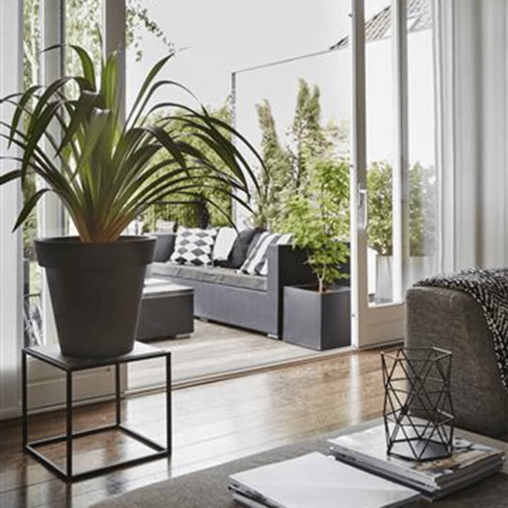 Capi Capi Planter Urban lisse carré 50x50x50 cm Black KBL904
