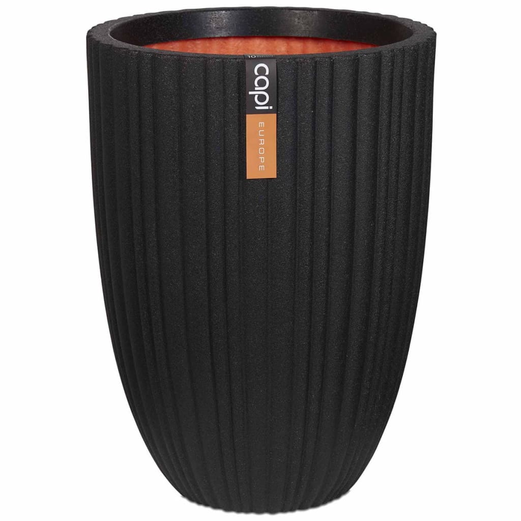 Capi Capi Flowerpot tube urbain élégant bas 46x58 cm Black Kblt783