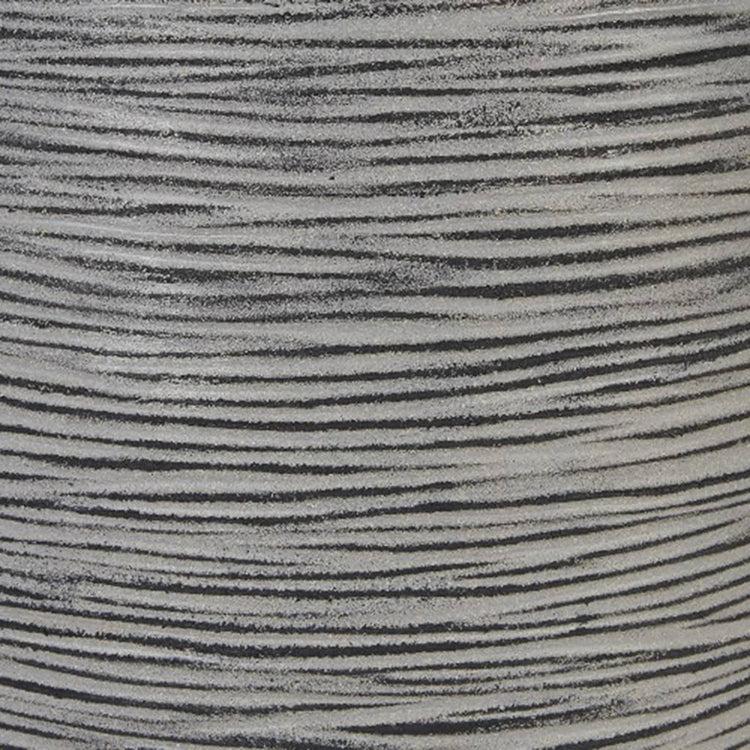 Capi Capi Flowerpot Nature Rib 35x34 cm anthracite kofz932