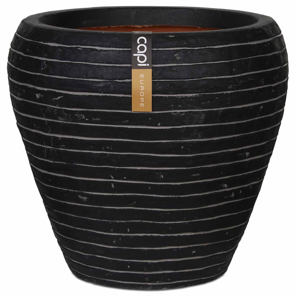 Capi Capi Flowerpot Nature Row Taps 42x38 cm anthracite pkrwz362