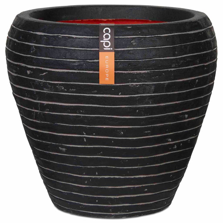 Capi Capi Flowerpot Nature Row Taps 42x38 cm anthracite pkrwz362