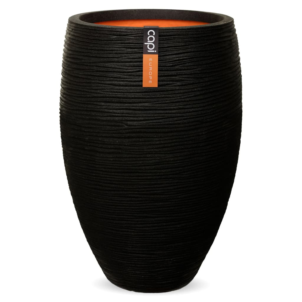 Capi Capi Flowerpot Nature Rib Elegant Deluxe 45x72 cm noir