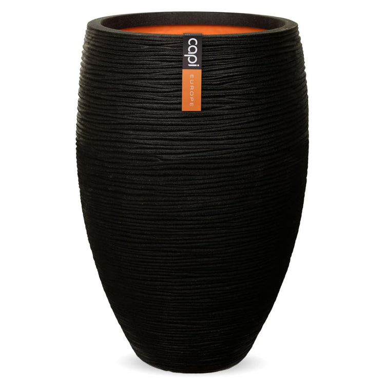 Capi Capi Flowerpot Nature Rib Elegant Deluxe 45x72 cm noir