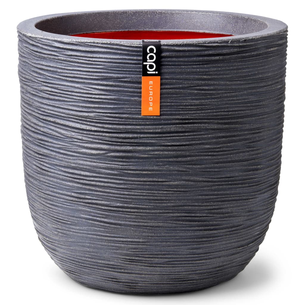 Capi Capi Planter Nature Rib 43x41 cm Gris foncé