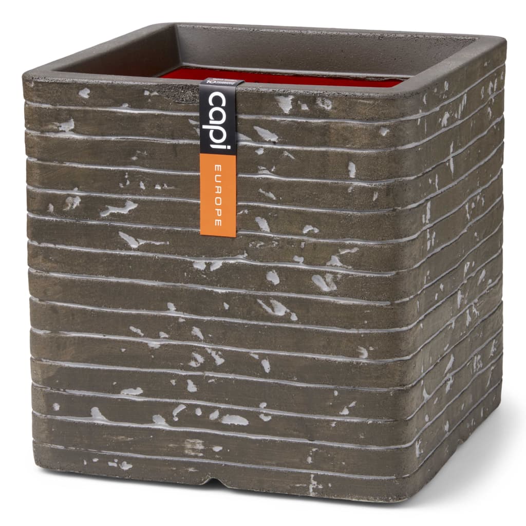 Capi Capi Flowerpot Nature Row Square 40x40x40 cm Green d'olive