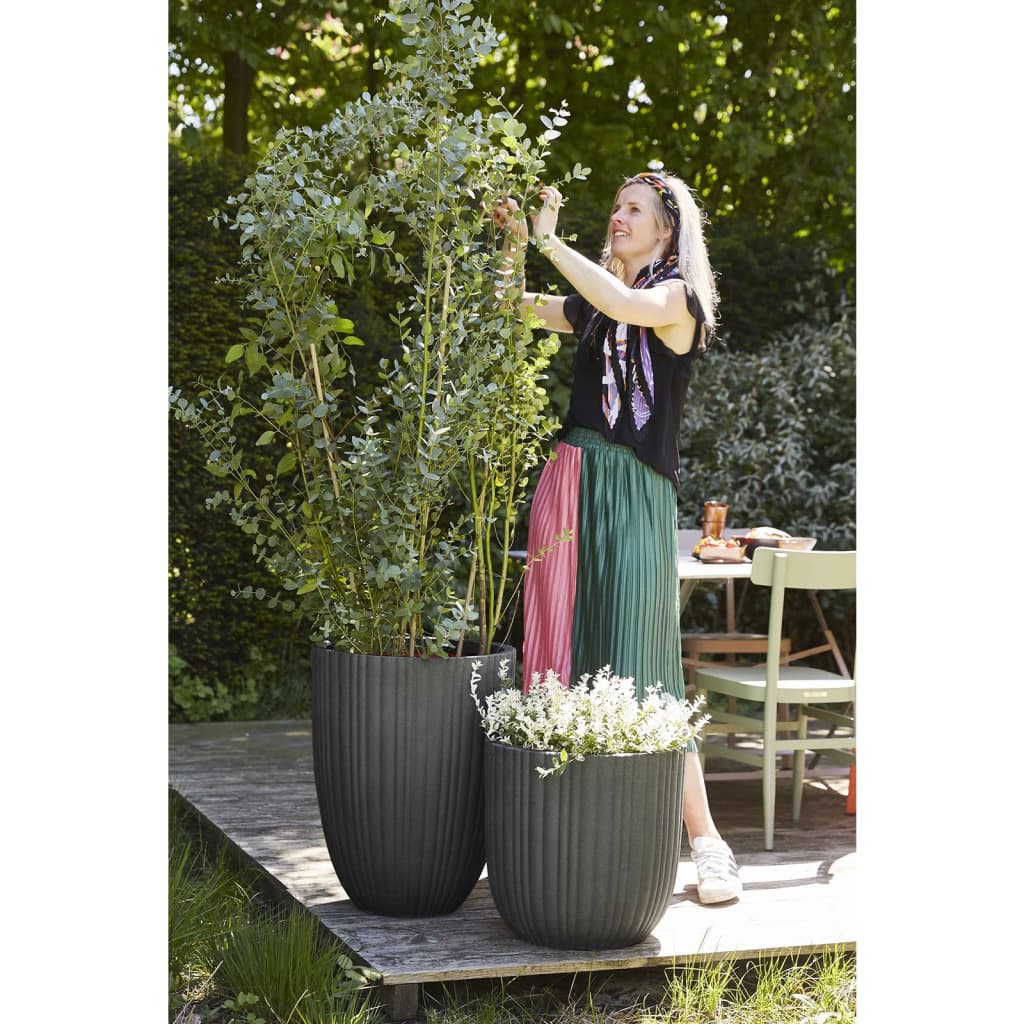 Capi Capi Flowerpot tube urbain couche élégante 46x58 cm gris foncé