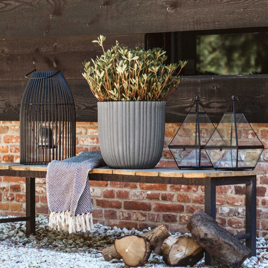 Capi Capi Planter Tube urbain 35x34 cm gris foncé