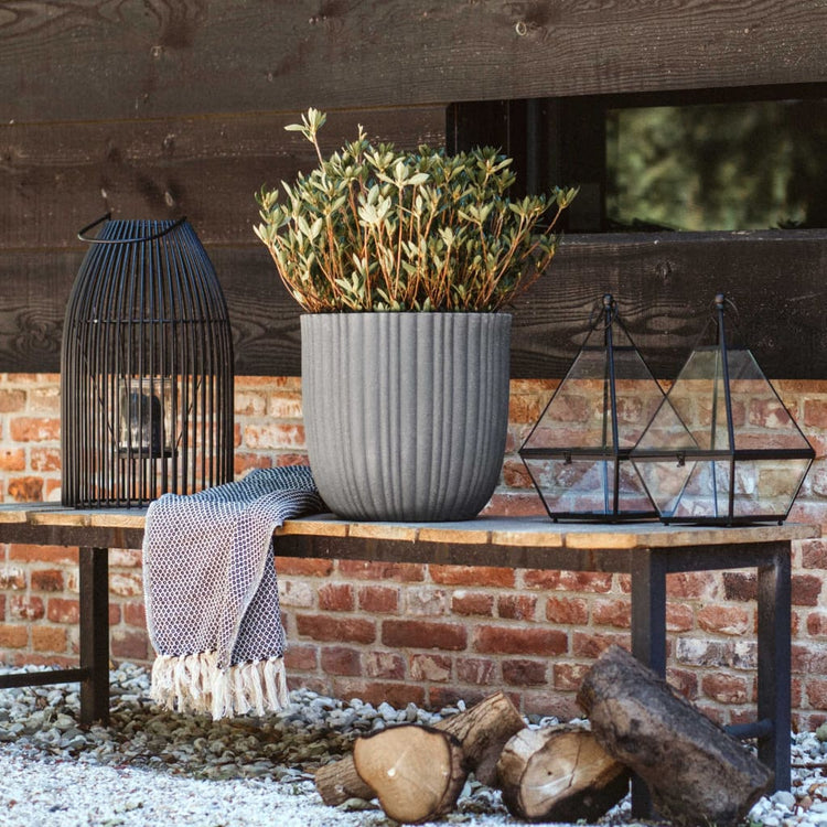 Capi Capi Planter Tube urbain 35x34 cm gris foncé