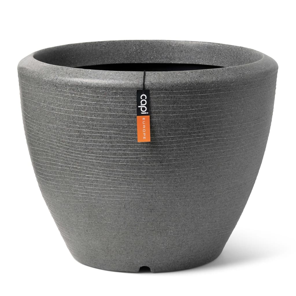 Capi Capi Flowerpot Arc Granite Couche conique 60x48 cm anthracite -colored