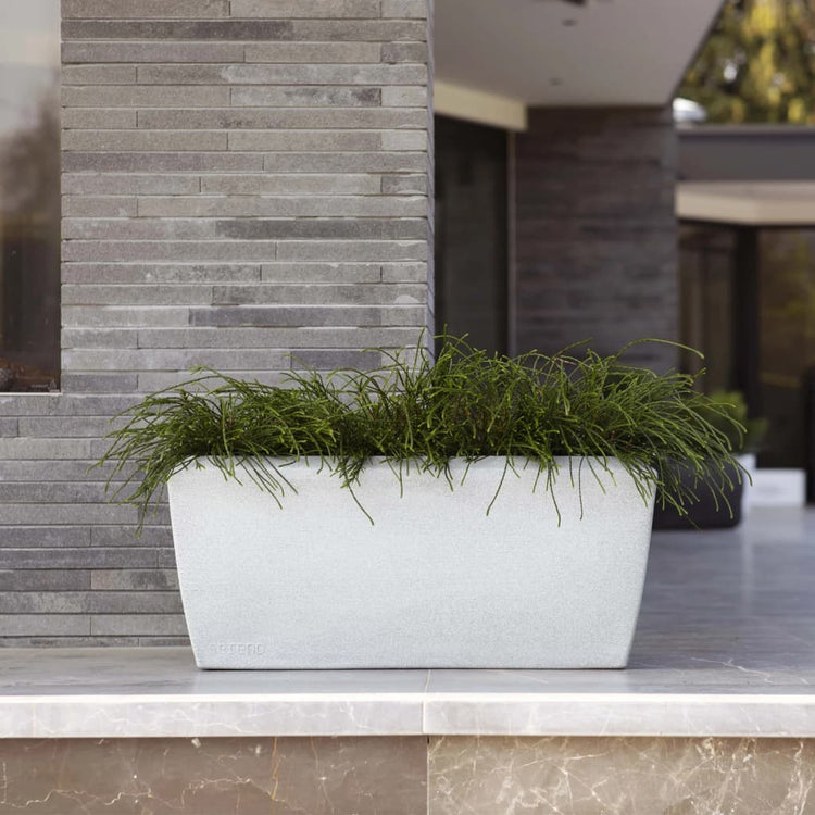 Capi Capi Planter Arc Granite Rectangulaire 60x35x40 cm Ivoire -colore