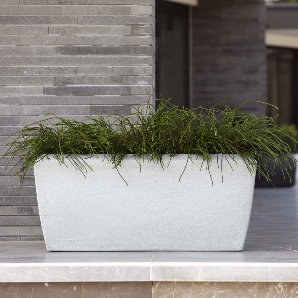 Capi Capi Planter Arc Granite Rectangulaire 90x35x40 cm Couleurs d'ivoire