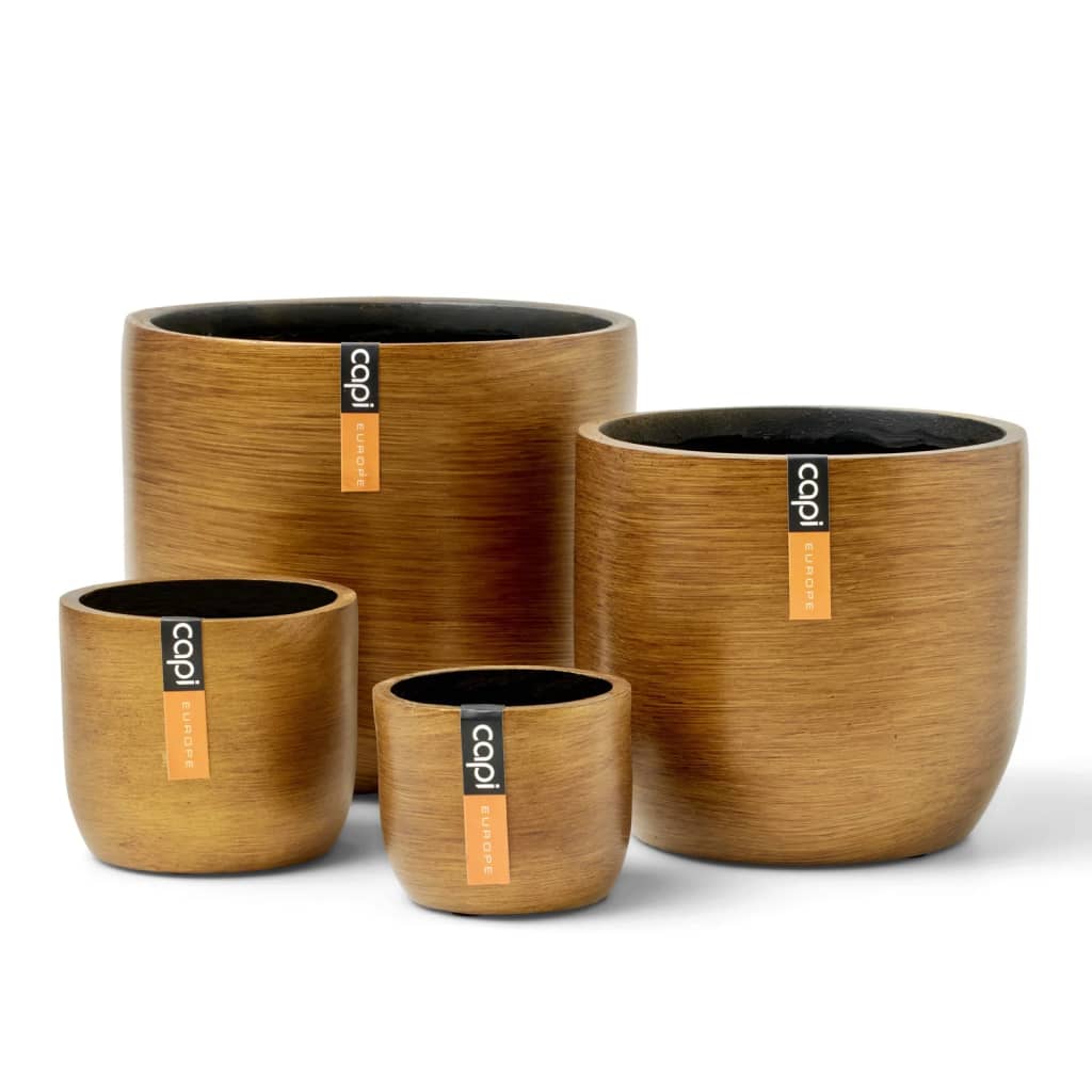 Capi Capi Flower Pot 4 pièces ensemble Lux Retro Gold colored