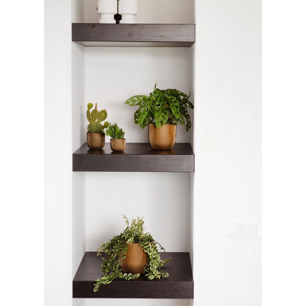 Capi Capi Flower Pot 4 pièces Groove Gold Colored