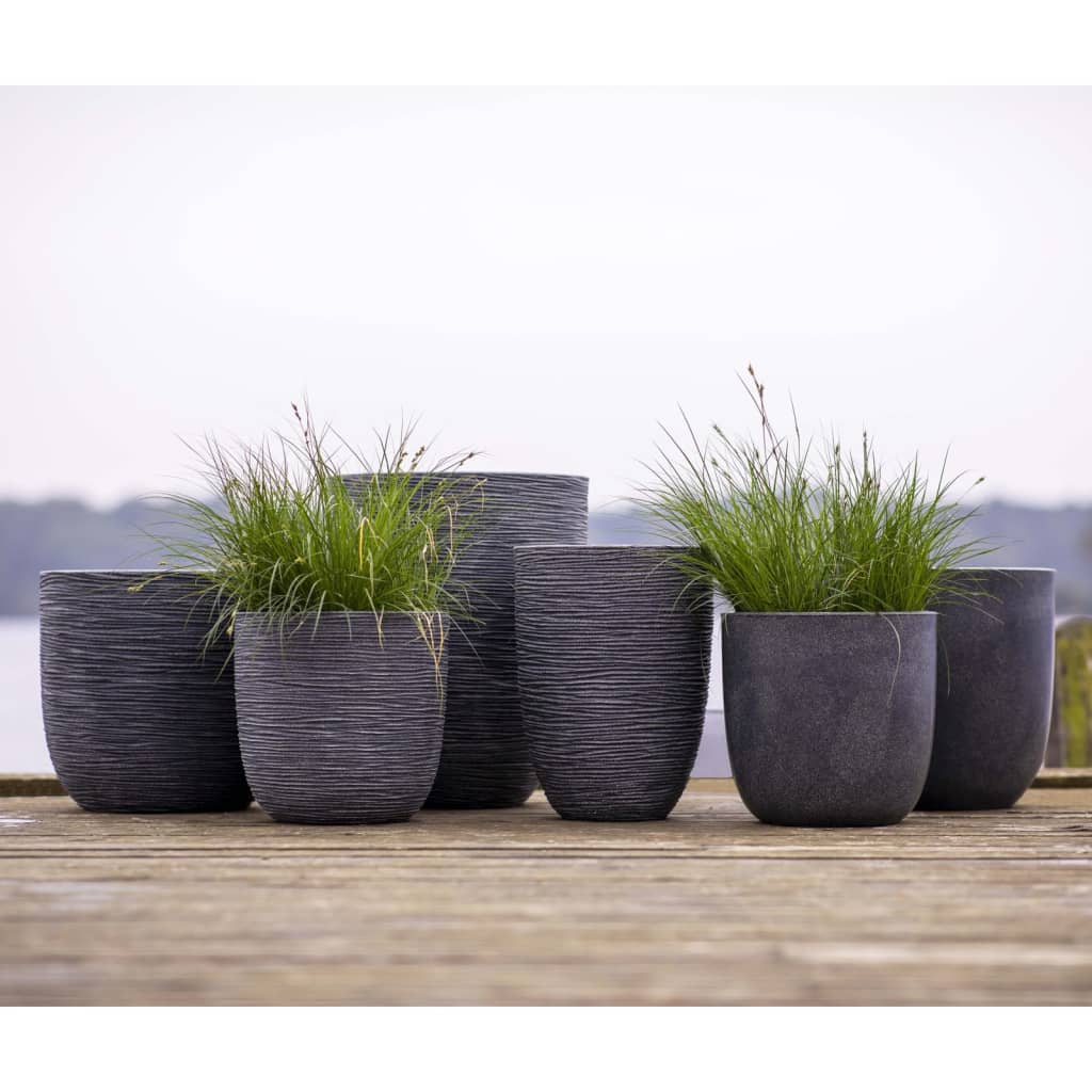 Capi Capi Planter Rible Low Low Elegant 34x46 cm Gray