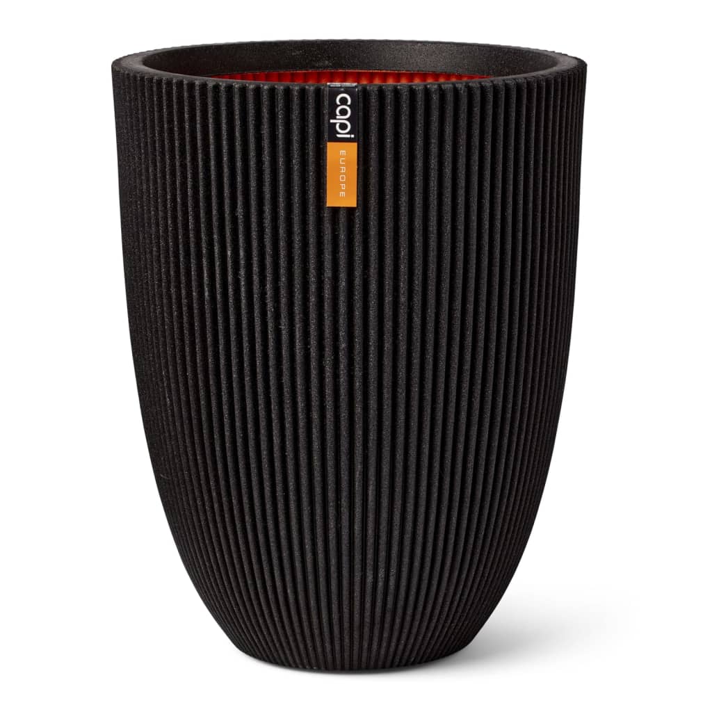 Capi Capi Flowerpot Groove élégant 34x46 cm noir