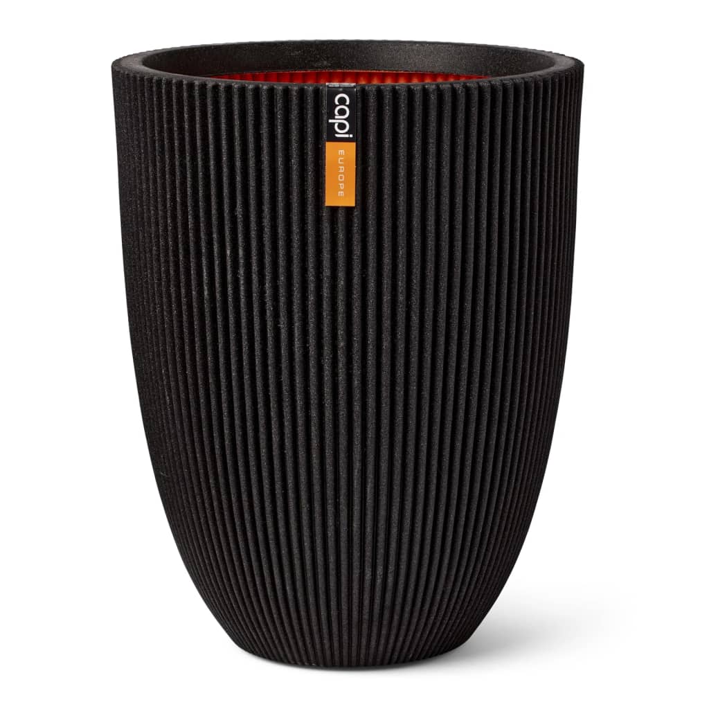 Capi Capi Flowerpot Groove élégant 46x58 cm noir