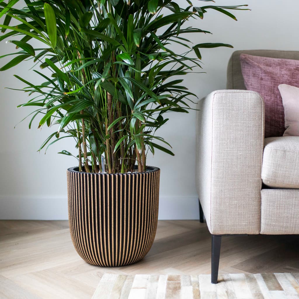Capi Capi Planter Groove 43x41 cm noir et or de couleur