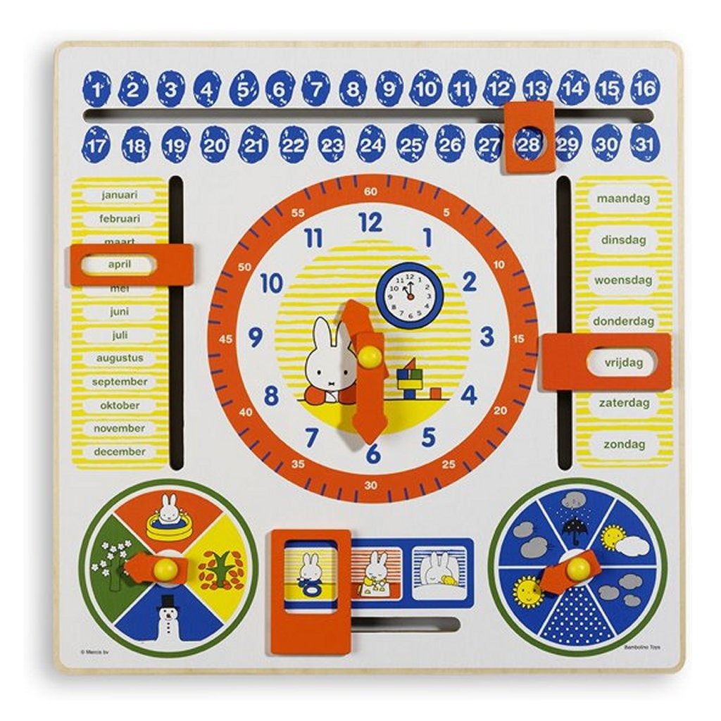 Horloge de calendrier des jouets bambolino