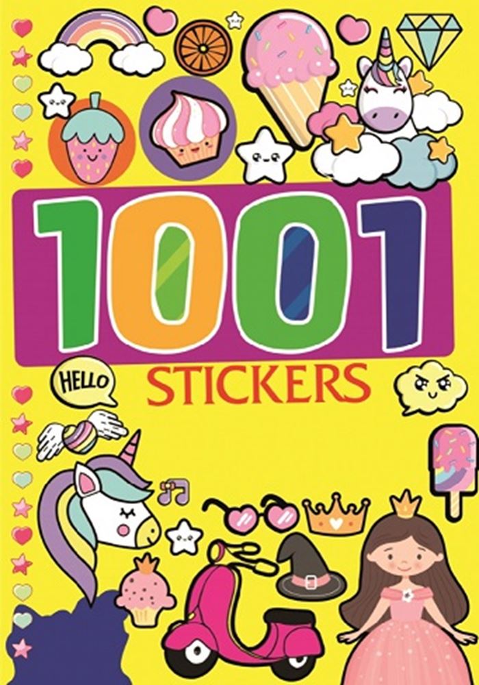 Livre de 1001 autocollants. 4 assortis 41 pages 3+