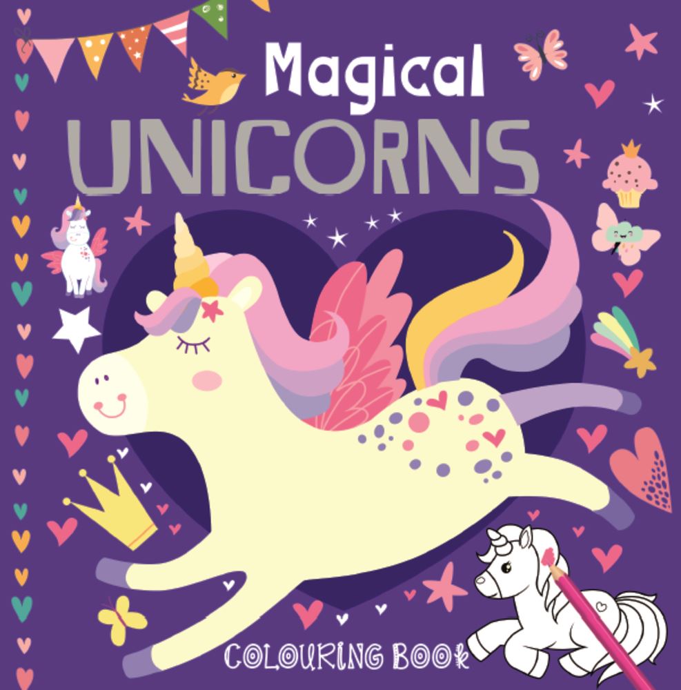 Livre de coloriage princesse licorne (12 pièces).