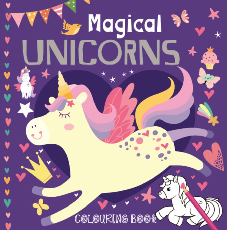Livre de coloriage princesse licorne (12 pièces).