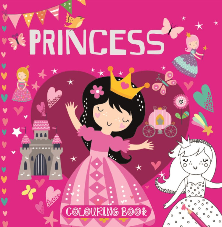 Livre de coloriage princesse licorne (12 pièces).