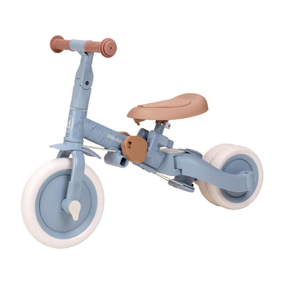 Little Dutch - Tricycle 4 en 1 avec barre de poussée - Safari Dreams bleu