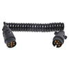 Câble en spirale Proplus avec prise 2x7 broches 3 m