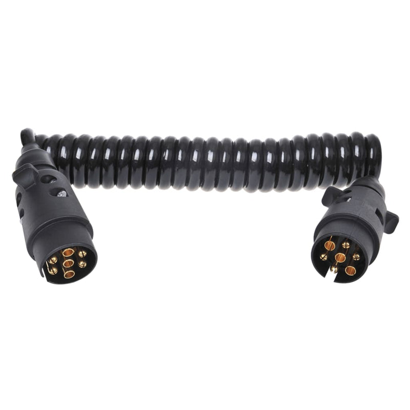 Câble en spirale Proplus avec prise 2x7 broches 3 m