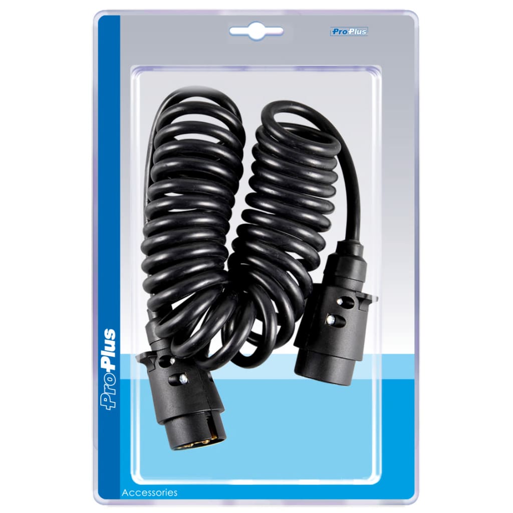 Câble en spirale Proplus avec prise 2x7 broches 3 m