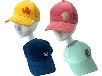 Casquette été enfant côtes 4 couleurs assorties