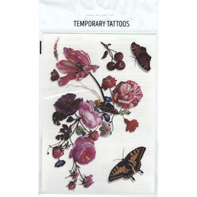 Tatouages ​​temporaires de base fleurs 10 pièces