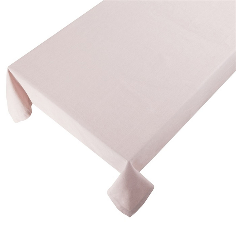 Lin plus nappes indi rose clair 140 x 250 cm