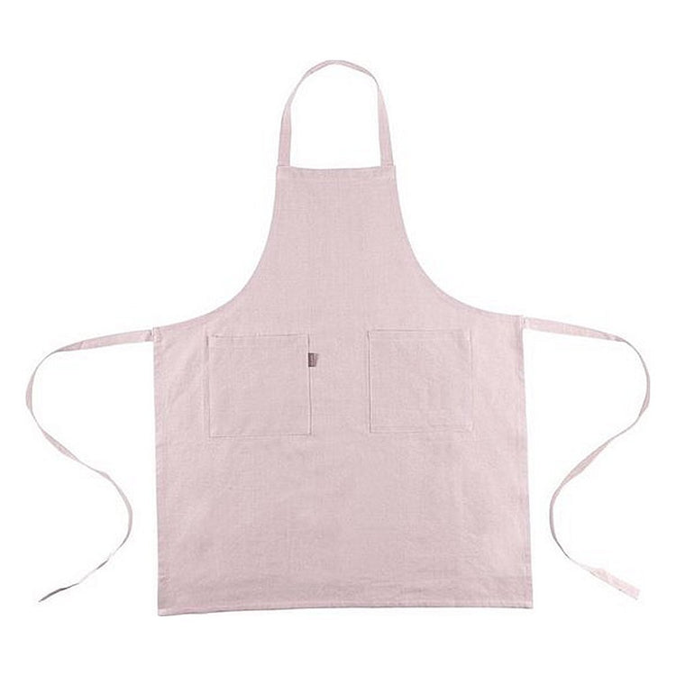 Lin plus lin plus de cuisine courte courte rose clair 75 x 90 cm
