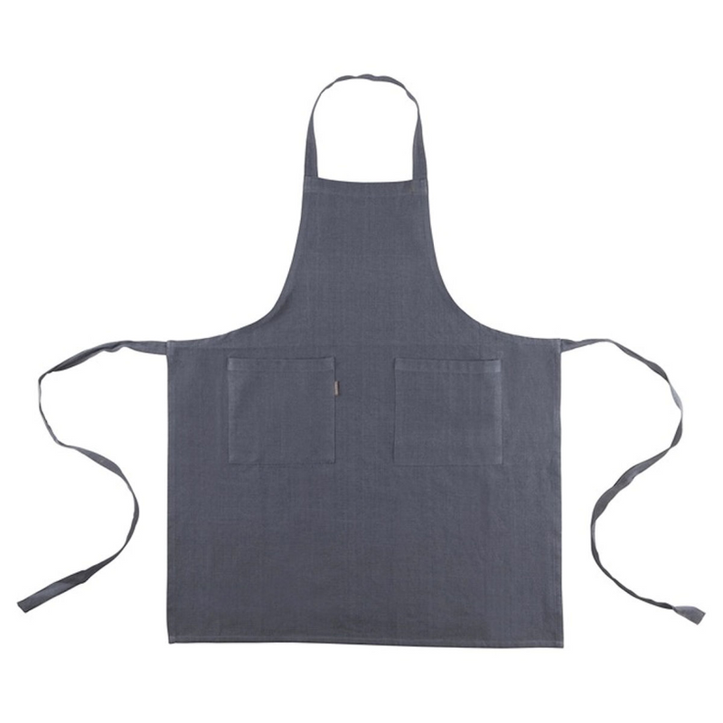 Lin plus tablier indidi gris 75 x 90 cm