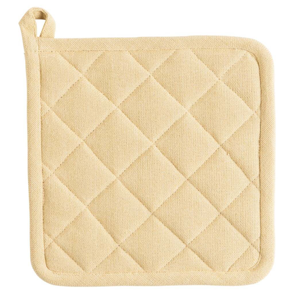 Lin plus lin Plus Pannenlap Indi Pampas 20x20 cm jaune