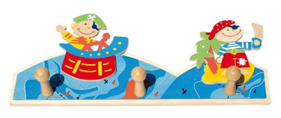 Simplement pour les enfants simplement pour le pirate de porte-manche en bois