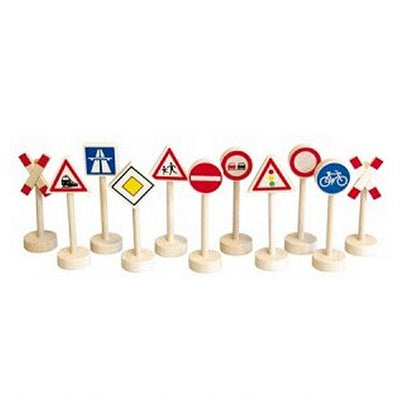 Simplement pour les enfants simplement pour les signes de la route en bois 12 pièces
